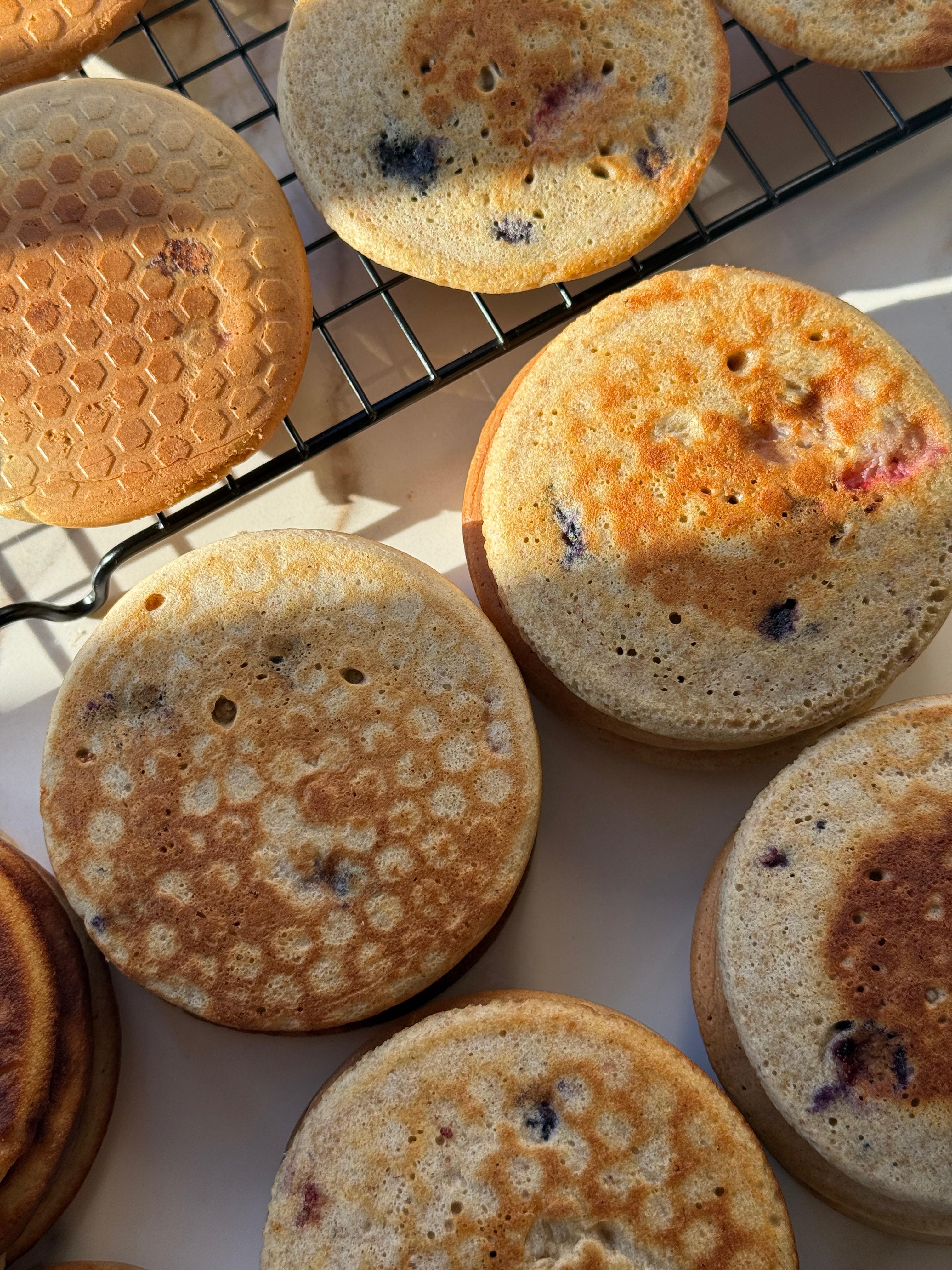 Pancakes de harina integral + harina de almendras