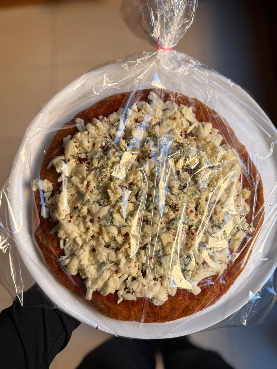 Pizza de masa integral